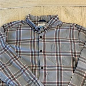 Cotton casual button down plaid, soft & light